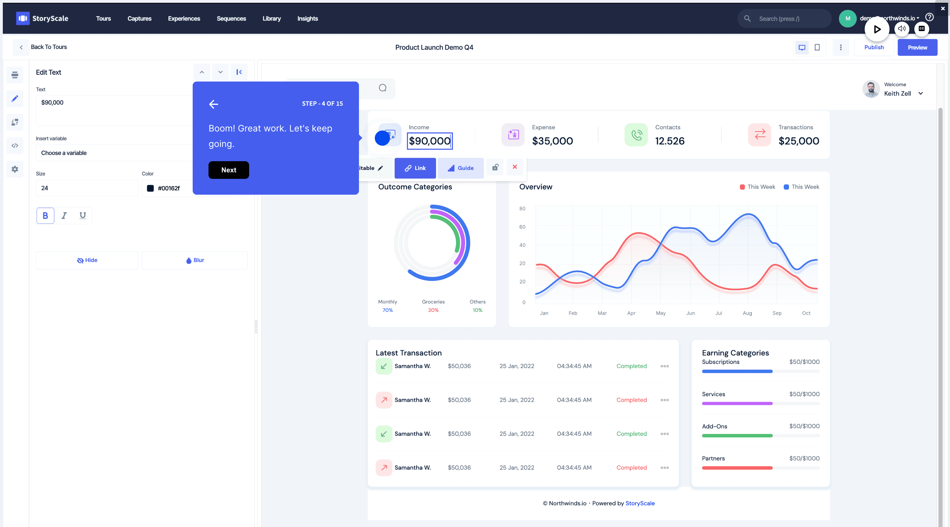 ShowPilot interactive tour builder with step-by-step guided demos