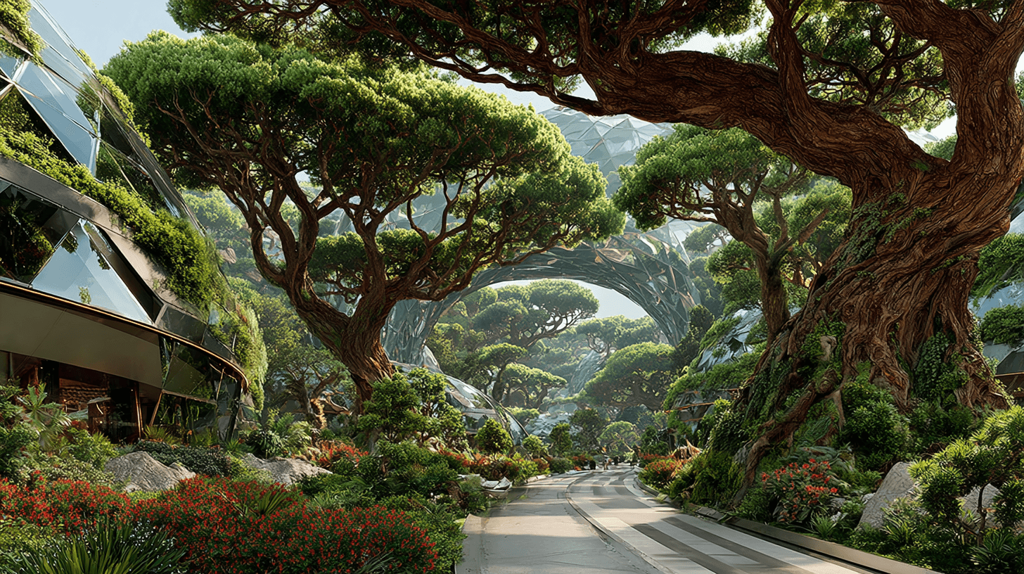 Sylvan landscape background for ShowPilot AI agents